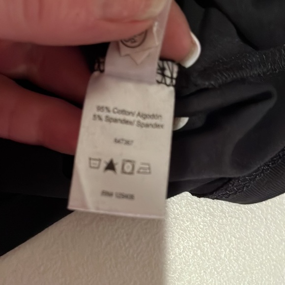 Venus size small classic black V-Neck midi tee shirt dress 3/4 sleeves versatile - Picture 12 of 13